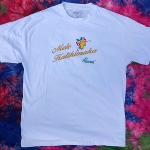 Vintage Mele Kalikimaka Hawaii Embroidery Shirt